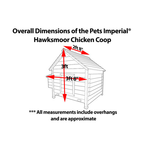 Pets Imperial® Chicken Coops 8.2 Square Feet Chicken Coop with Nesting